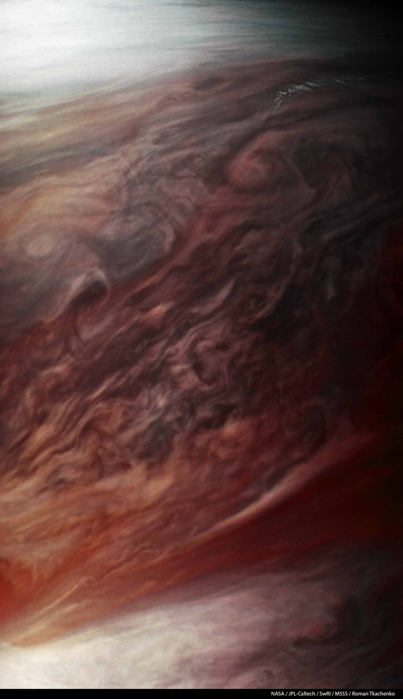 Image: NASA / JPL-Caltech / SwRI / MSSS / Roman Tkachenko